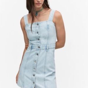 Rewash Light Blue Denim Mini Dress